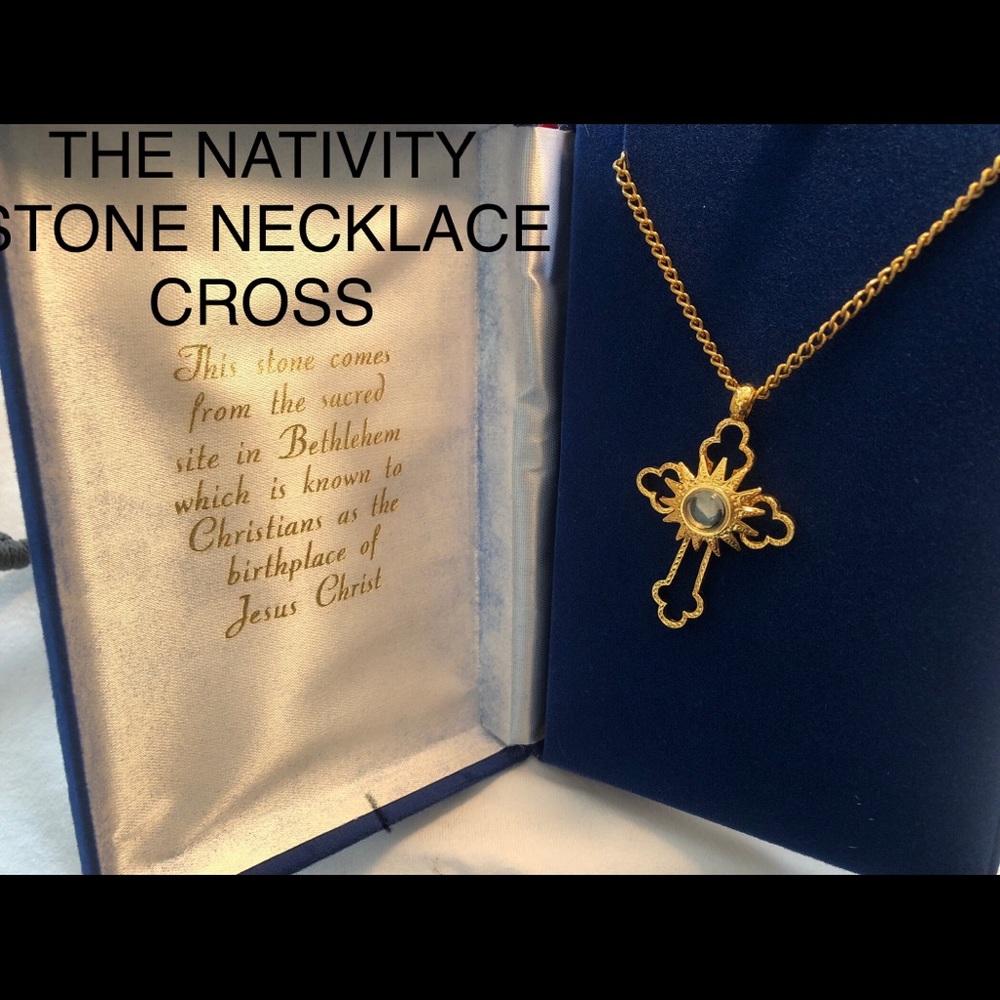 Nativity stone necklace